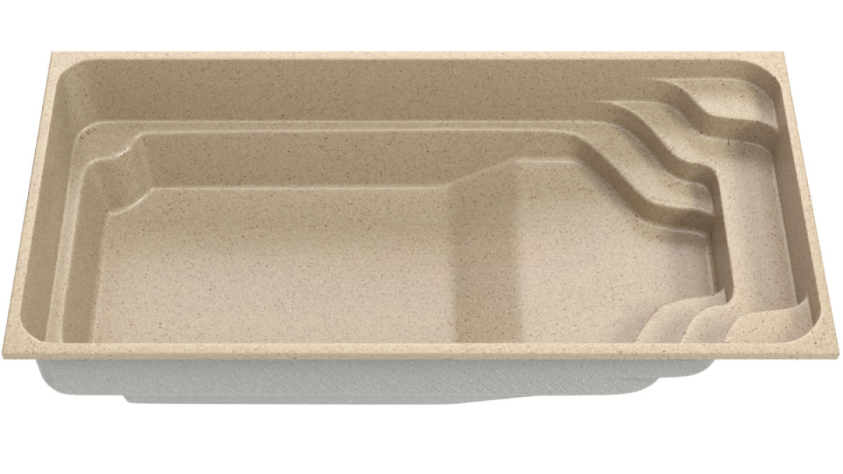 Композитный бассейн "Kvartet" 730 х 320 см глубиной 125 х 160 см, прямоугольник морозоустойчивый